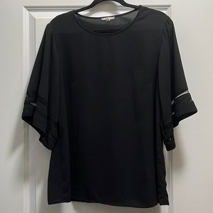 Maurices Black 3/4 Blouse